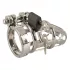 You2Toys Chastity Cage - fém péniszketrec lakattal, férfi erényöv