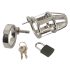 You2Toys - Chastity Cage - fém pénisz ketrec, lakattal