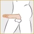 Realistixxx - heregyűrűs péniszköpeny - 16cm (natúr)