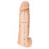 Realistixxx - heregyűrűs péniszköpeny - 16cm (natúr)