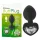 You2Toys Anal Plug - fehér köves anál plug (fekete)