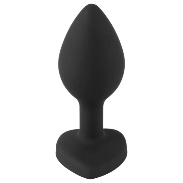 You2Toys Anal Plug - fehér köves anál plug (fekete)