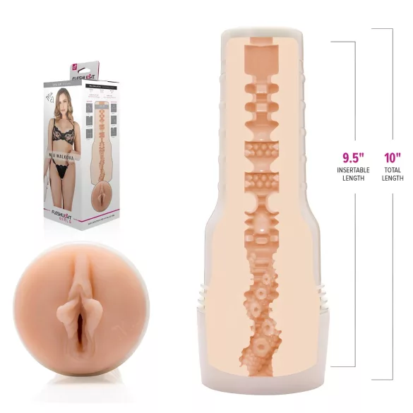 Fleshlight Mia Malkova LVL Up - élethű vagina maszturbátor (testszínű)