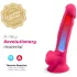 Silexd 7 - tapadókorongos, herés dildó - 17,5 cm (pink)