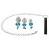 You2Toys - Butt Plug Set - anál plug szett + póráz (ezüst)