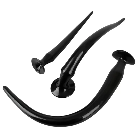 You2Toys - extra hosszú anál plug szett (3 részes) - fekete