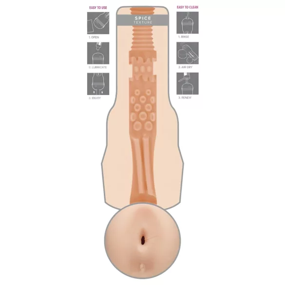 Fleshlight Eva Lovia Spice - élethű anál maszturbátor