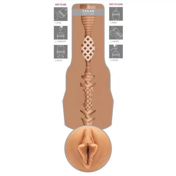 Fleshlight Autumn Falls Cream - élethű vagina (natúr)