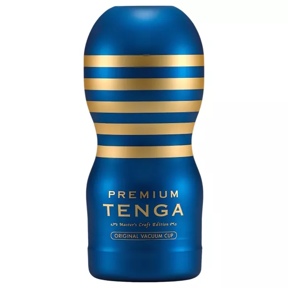 TENGA Premium Original - eldobható maszturbátor (kék)