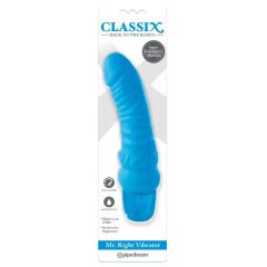   Classix Mr. Right - kezdő, péniszes szilikon vibrátor (kék)