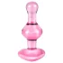 Icicles No. 75 - szíves, üveg anál plug (pink)
