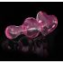 Icicles No. 75 - szíves, üveg anál plug (pink)