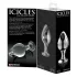 Icicles No. 25 - kúpos, üveg anál plug (átlátszó)