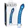 Icicles No. 29 - spirál, pénisz üveg dildó (kék)