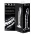 Icicles No. 62 - péniszes üveg dildó (átlátszó)