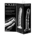Icicles No. 62 - péniszes üveg dildó (átlátszó)