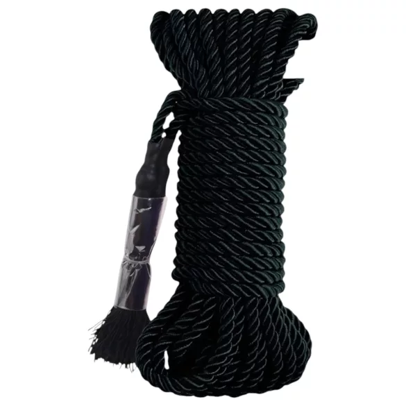 Fetish Silky Rope - shibari bondage kötél (10 m, fekete)