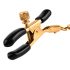 Pipedream Fetish Fantasy Gold - mellbimbó csipesz (arany)