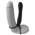 Fetish Double Trouble – here- és péniszgyűrű dildóval (fekete)