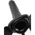 Fetish Strap-On 8 - felcsatolható, üreges vibrátor (fekete)