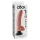 King Cock 9 - hajlítható, tapadókorongos vibrátor (26 cm, natúr)