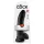 King Cock 9 - nagy tapadókorongos, herés dildó (23 cm, fekete)