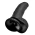 King Cock 9 - nagy tapadókorongos, herés dildó (23cm) - fekete