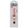 King Cock 7 Stiffy - vízálló, élethű vibrátor (18cm) - natúr