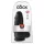 King Cock 9 Chubby - tapadókorongos, herés dildó (23 cm, fekete)