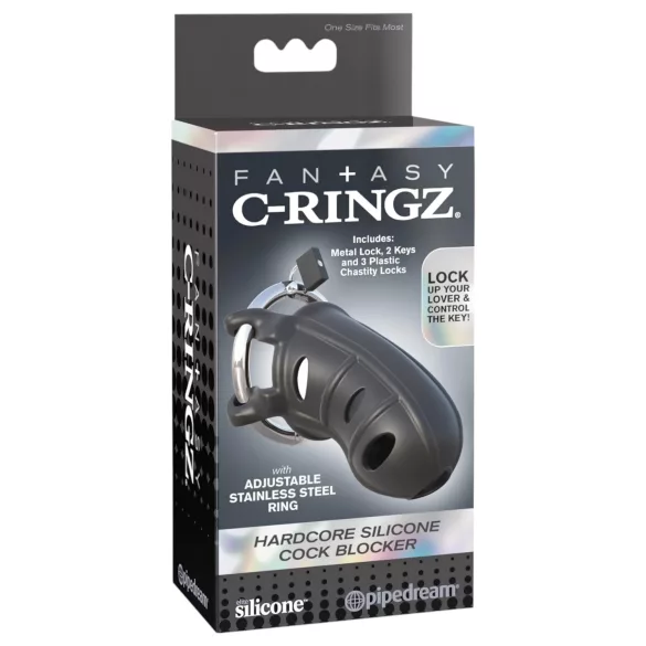 Pipedream - C-Ringz - szilikon pénisz ketrec (fekete)
