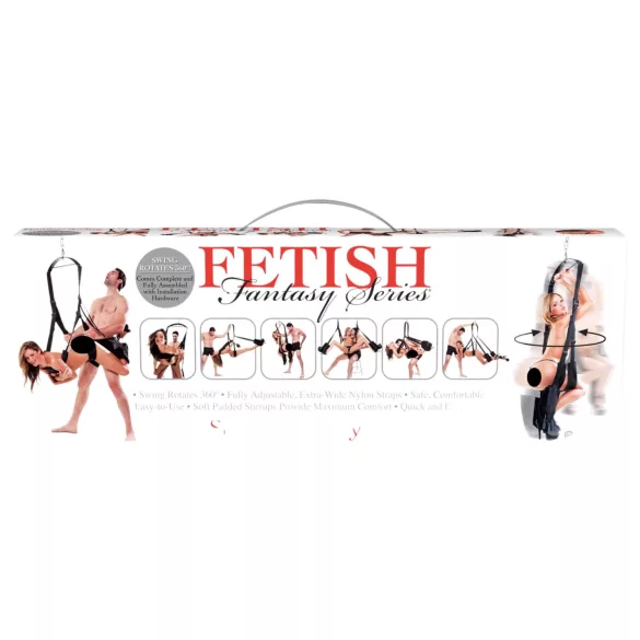 Pipedream Fetish Fantasy - 360 fokos forgó szexhinta (fekete)