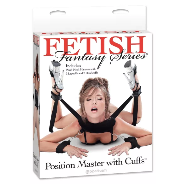 Fetish Position Master - BDSM kötözőszett (fekete)