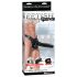 Fetish Strap-On 12 - felcsatolható, üreges dildó (fekete)