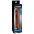 Pipedream X-TENSION Perfect 2 - heregyűrűs péniszköpeny - sötét natúr (19cm)