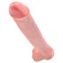 King Cock 15 - tapadókorongos, herés dildó (38cm) - natúr