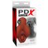 PDX Pick Your Pleasure - 2in1 élethű maszturbátor (barna)