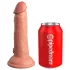 King Cock Elite 6 - tapadókorongos, élethű dildó (15cm) - natúr