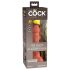 King Cock Elite 6 - tapadókorongos, élethű dildó (15cm) - sötét