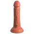 King Cock Elite 6 - tapadókorongos, élethű dildó (15cm) - sötét