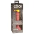 King Cock Elite 6 - tapadókorongos vibrátor (15cm) - natúr