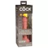 King Cock Elite 6 - élethű vibrátor 15cm (sötét natúr)