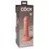 King Cock Elite 6 - élethű vibrátor 15cm (sötét natúr)