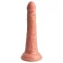 King Cock Elite 7 - tapadókorongos, rádiós vibrátor 18 cm (natúr)