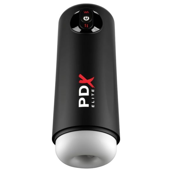 PDX Elite Moto Milker - lökő-rezgő maszturbátor (fekete)