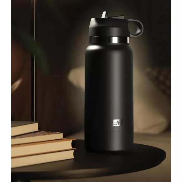 PDX - Fap Flask Thrill Seeker - maszturbátor kulacsban (fekete)
