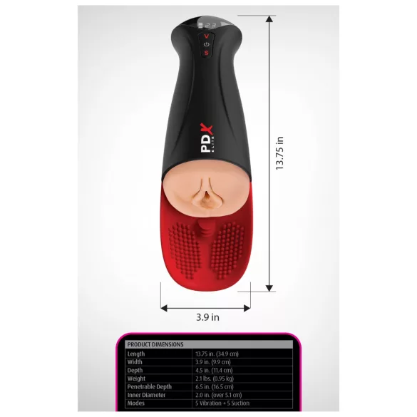 PDX Elite Fuck-O-Matic Pro XL automata szívó maszturbátor (fekete)
