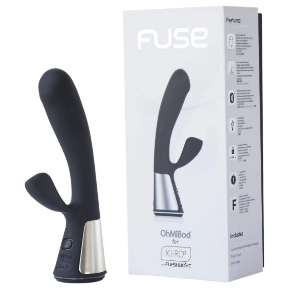 Fleshlight OHMIBOD Kiiroo - okos csiklókaros vibrátor (fekete)