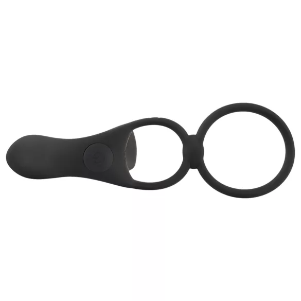 Black Velvets - akkus, 2in1 vibrátor és péniszgyűrű (fekete)