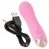 Cuties Mini - akkus, vízálló, spirál vibrátor (pink)