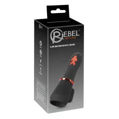 Rebel - akkus, 2 motoros makkvibrátor (fekete)